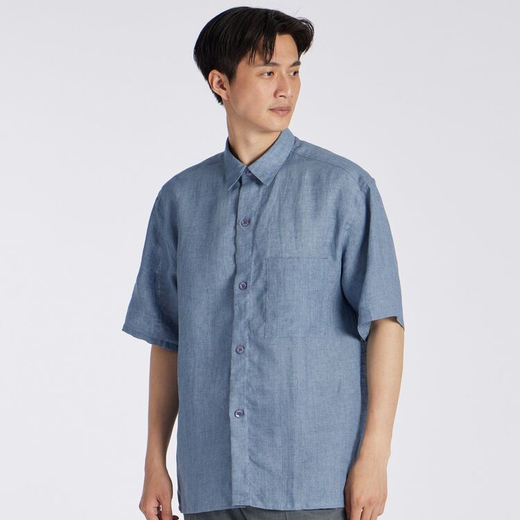 PROVENCE LINEN S/S OVERSIZED SHIRT[プロヴァンスリネン半袖オーバー