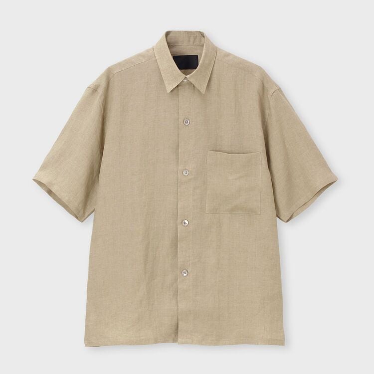 PROVENCE LINEN S/S OVERSIZED SHIRT[プロヴァンスリネン半袖オーバー