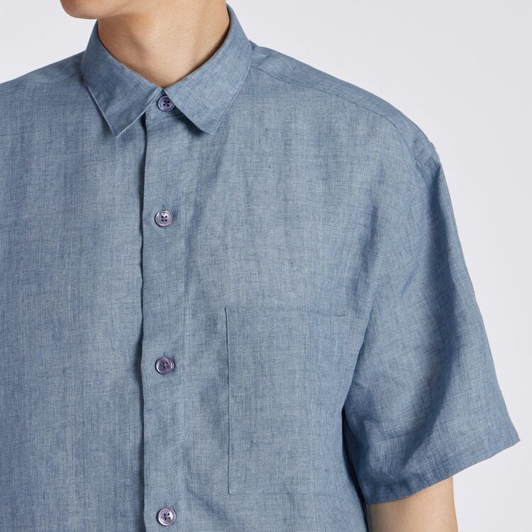 PROVENCE LINEN S/S OVERSIZED SHIRT[プロヴァンスリネン半袖オーバー