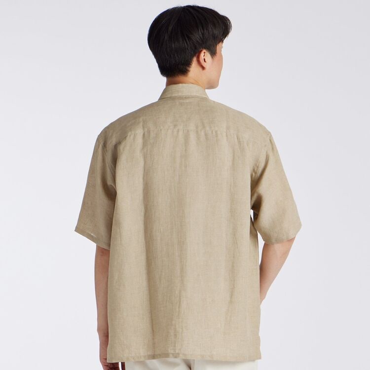 PROVENCE LINEN S/S OVERSIZED SHIRT[プロヴァンスリネン半袖オーバー