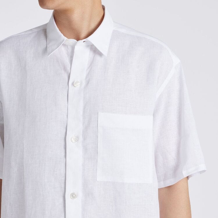 PROVENCE LINEN S/S OVERSIZED SHIRT[プロヴァンスリネン半袖オーバー