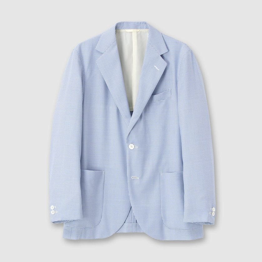 WOOL GINGHUM JACKET