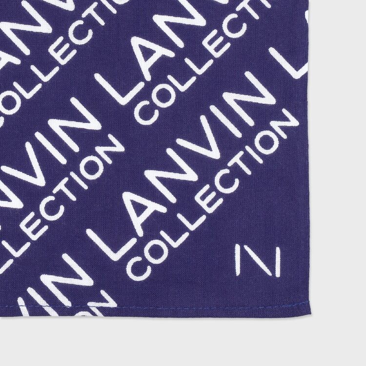 希少 ほぼ未使用 70S～80S ランバン LANVIN シャギーコート 裏ロゴ LANVIN COLLECTION × Noritake 手ぬぐい / Logo｜ランバンコレクション