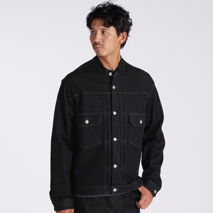 【go】ランバンパリ　ピージャケット　黒 PARIS JEANS BLOUSON [PARIS ジーンズブルゾン]｜ランバンコレクション