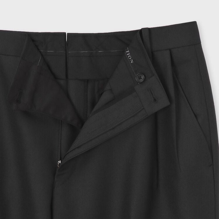 HYBRID WOOL COMFORT TAPERED SLACKS [ハイブリッドウール テーパード