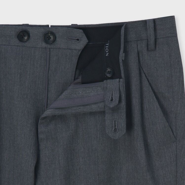 WOOL SERGE TAPERED SLACKS [ウールサージ テーパードパンツ