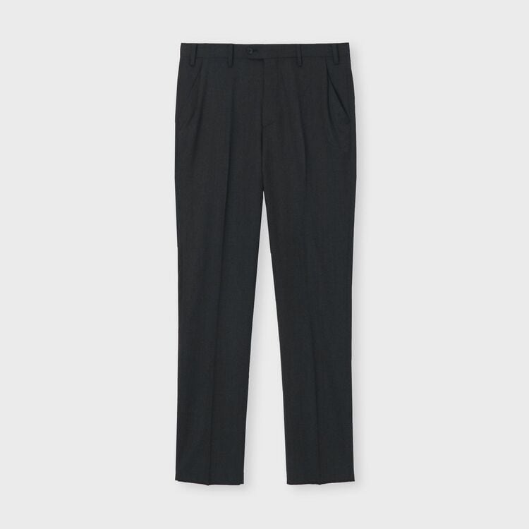 WOOL SERGE TAPERED SLACKS [ウールサージ テーパードパンツ