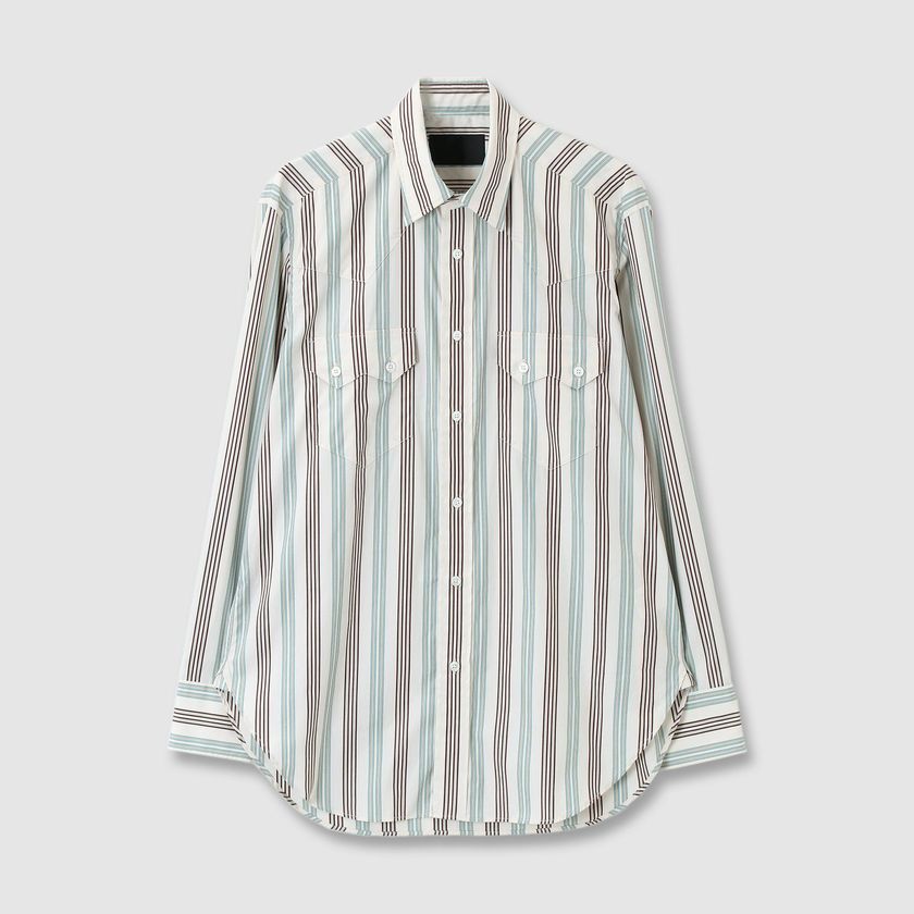 STRIPE WESTERN 　SHIRT