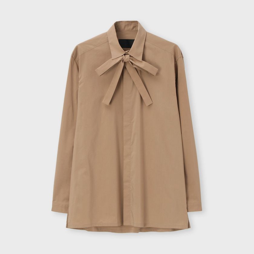 SOLID JANNE BOW 　BLOUSE