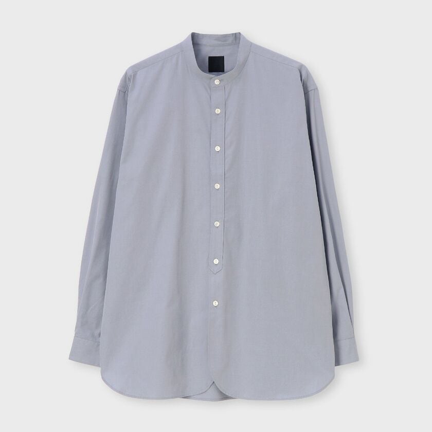 トリニティシャンブレー バンドカラー シャツ / べセット