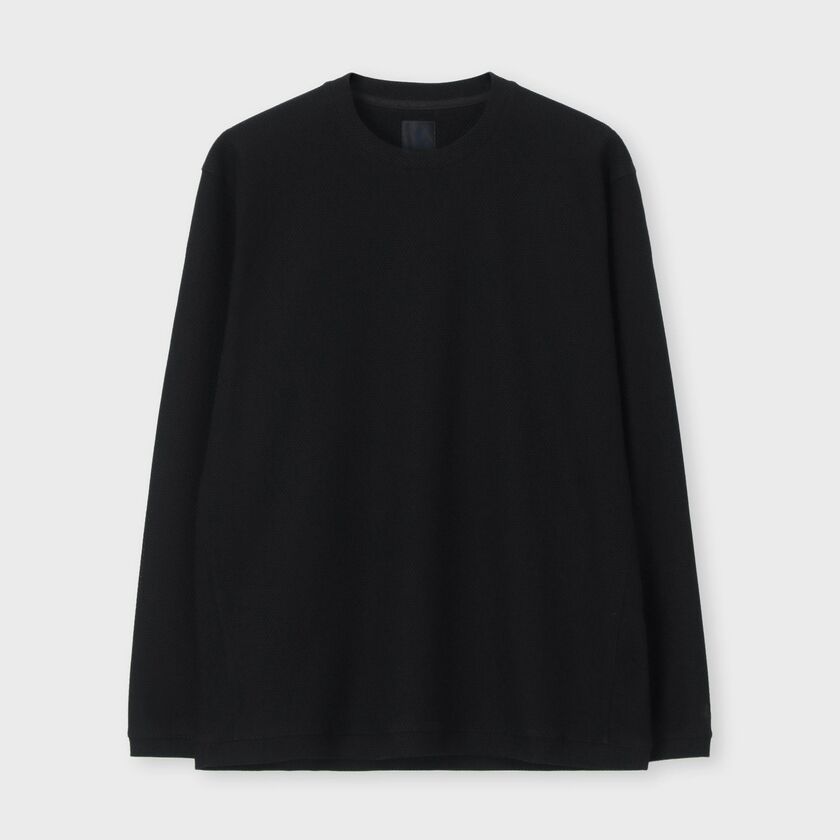 コットン　ビッグメッシュ　クルーネックカットソー / シャルニエ